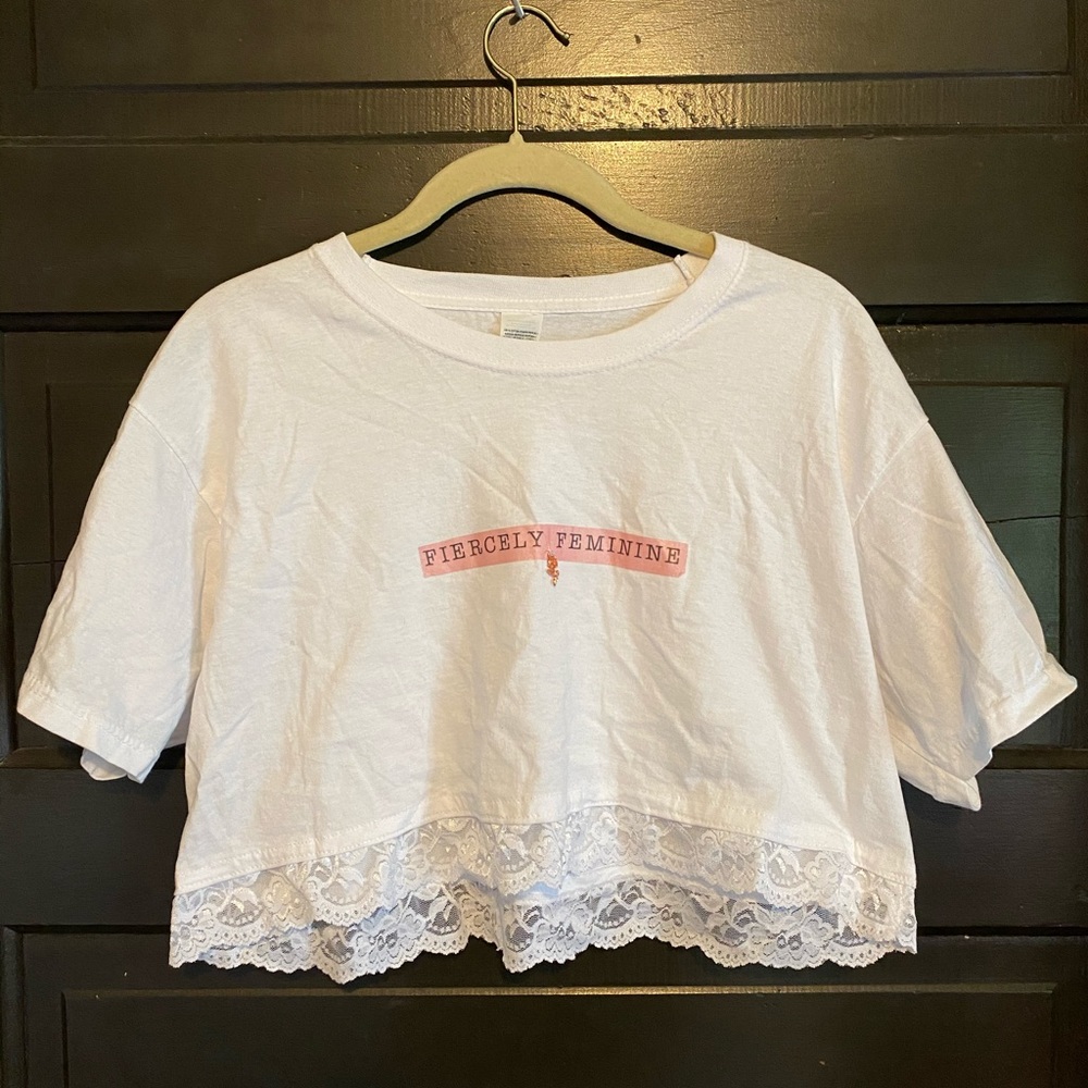 Fiercely Feminine Cropped Tee